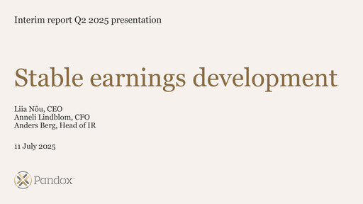 Thumbnail Pandox AB Quarterly Report 2025-q2