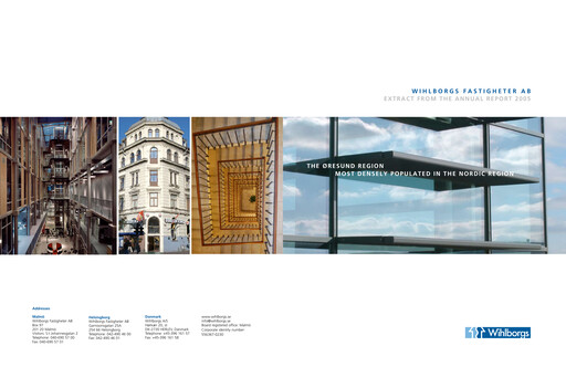 Vorschaubild Wihlborgs Fastigheter AB Jahresbericht 2005