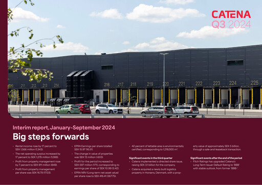 Thumbnail Catena AB Quarterly Report 2024-q3