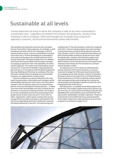 Miniature Catena AB Rapport de durabilité 2020