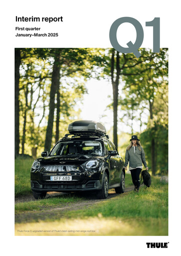 Thumbnail Thule Group AB Quarterly Report 2025-q1