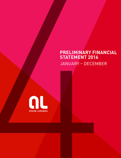 Thumbnail Atrium Ljungberg Financial Statement 2016