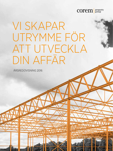 Miniature Corem Property Group AB Rapport annuel 2016