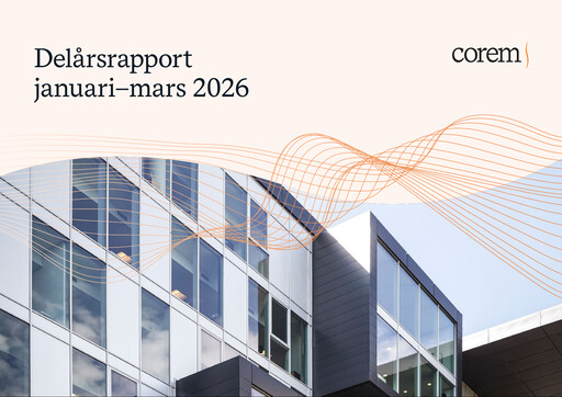 Thumbnail Corem Property Group AB Quarterly Report 2026-q1