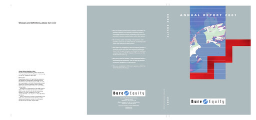 Miniature Bure Equity AB Rapport annuel 2001