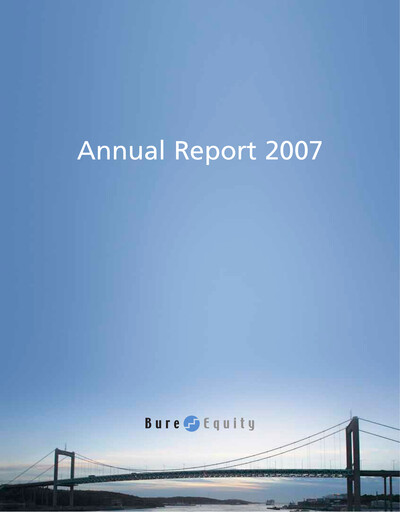 Miniature Bure Equity AB Rapport annuel 2007