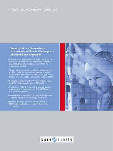Thumbnail Bure Equity AB Half-year Report 2002-h1