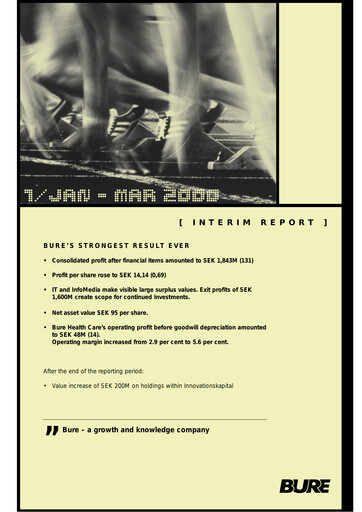 Thumbnail Bure Equity AB Quarterly Report 2000-q1