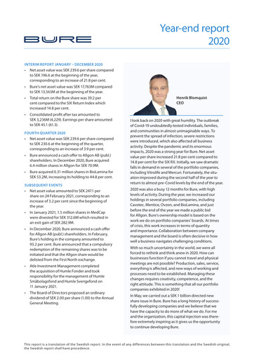 Thumbnail Bure Equity AB Quarterly Report 2020-q4