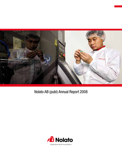 Thumbnail Nolato AB Annual Report 2008