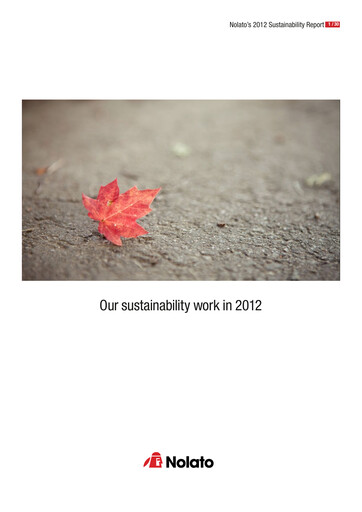 Thumbnail Nolato AB Sustainability Report 2012