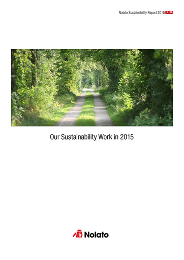 Thumbnail Nolato AB Sustainability Report 2015