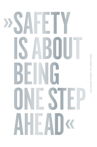 Thumbnail Troax Group AB Annual Report 2017