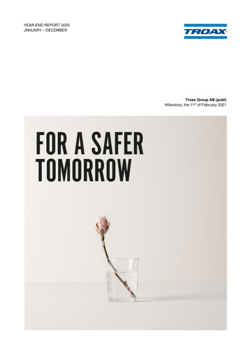 Thumbnail Troax Group AB Financial Report 2020