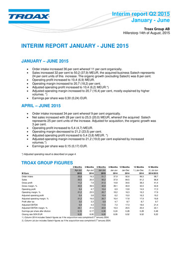 Thumbnail Troax Group AB Half-year Report 2015-h1