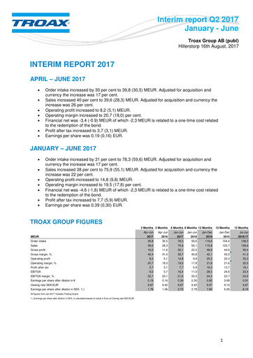Thumbnail Troax Group AB Half-year Report 2017-h1