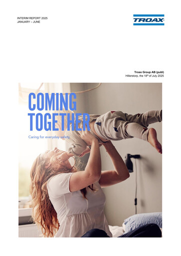 Thumbnail Troax Group AB Half-year Report 2025-h1