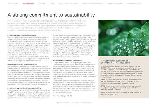 Thumbnail Gränges Sustainability Report 2021