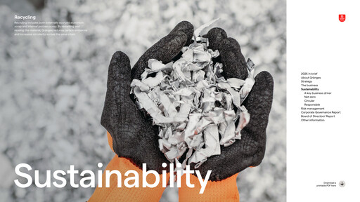 Thumbnail Gränges Sustainability Report 2025
