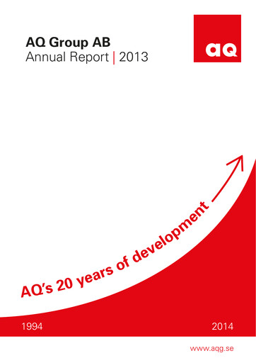 Thumbnail AQ Group Annual Report 2013