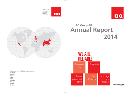 Thumbnail AQ Group Annual Report 2014