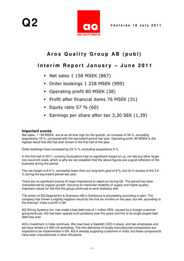 Thumbnail AQ Group Half-year Report 2011-h1