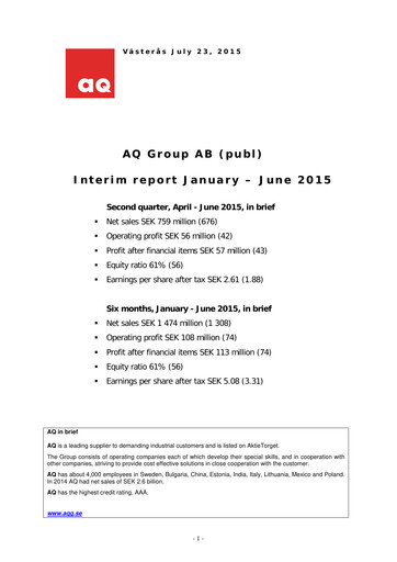 Thumbnail AQ Group Half-year Report 2015-h1