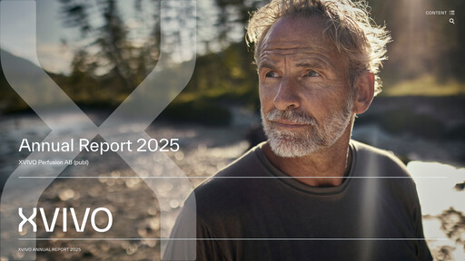 Thumbnail Xvivo Perfusion AB Annual Report 2025