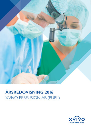 Miniature Xvivo Perfusion AB Rapport annuel 2016