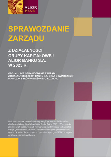 Thumbnail Alior Bank S.A. Annual Report 2025