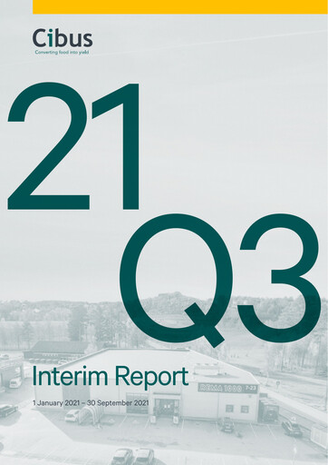 Thumbnail Cibus Nordic Real Estate Quarterly Report 2021-q3