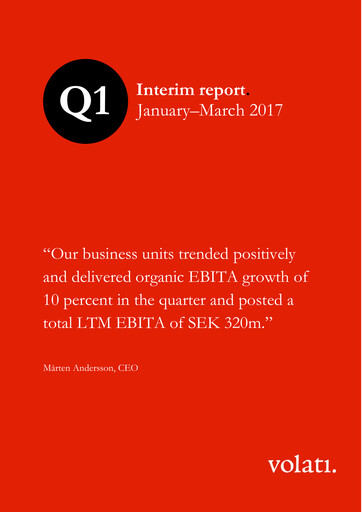 Thumbnail Volati AB Quarterly Report 2017-q1