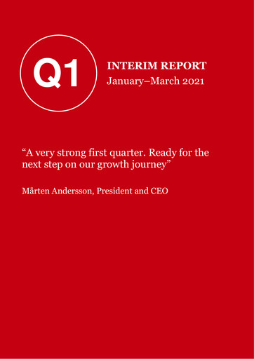 Thumbnail Volati AB Quarterly Report 2021-q1