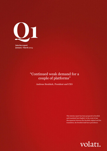 Thumbnail Volati AB Quarterly Report 2024-q1
