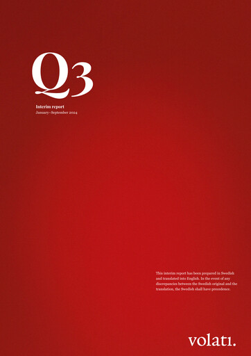 Thumbnail Volati AB Quarterly Report 2024-q3
