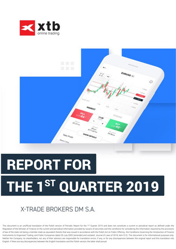 Thumbnail XTB S.A. Quarterly Report 2019-q1