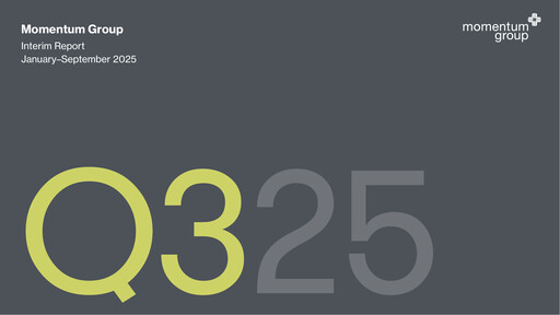 Thumbnail Momentum Group AB Quarterly Report 2025-q3