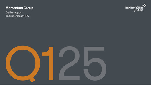 Thumbnail Momentum Group AB Quarterly Report 2025-q1