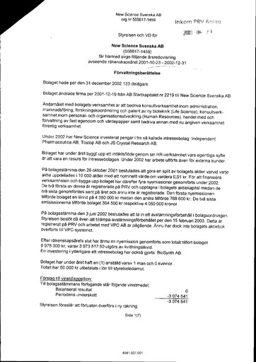 Thumbnail MedCap Annual Report 2002