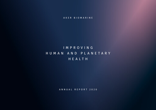 Thumbnail Aker BioMarine Annual Report 2020