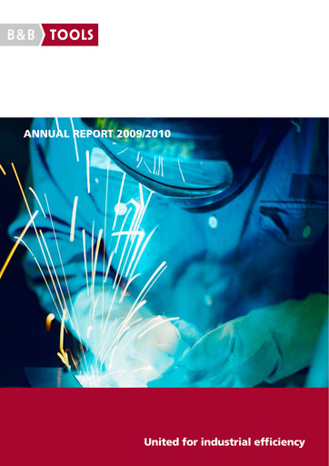 Thumbnail Bergman & Beving Annual Report 2009-2010