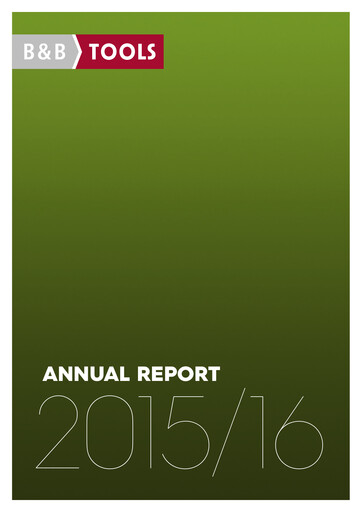 Thumbnail Bergman & Beving Annual Report 2015-2016