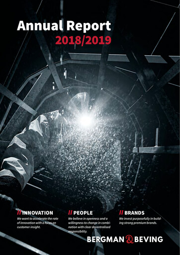 Thumbnail Bergman & Beving Annual Report 2018-2019
