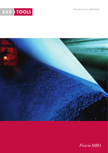 Thumbnail Bergman & Beving Annual Report 2007-2008