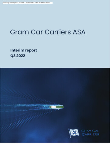 Thumbnail Gram Car Carriers Quarterly Report 2022-q3
