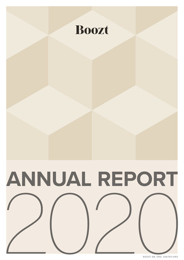 Thumbnail Boozt Annual Report 2020