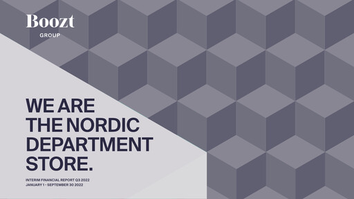 Thumbnail Boozt Quarterly Report 2022-q3