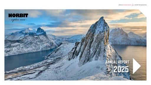 Thumbnail Norbit ASA Annual Report 2025