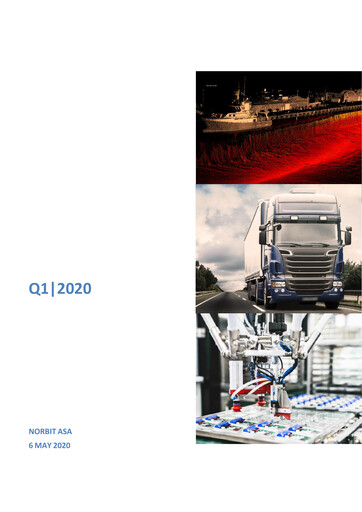 Thumbnail Norbit ASA Quarterly Report 2020-q1