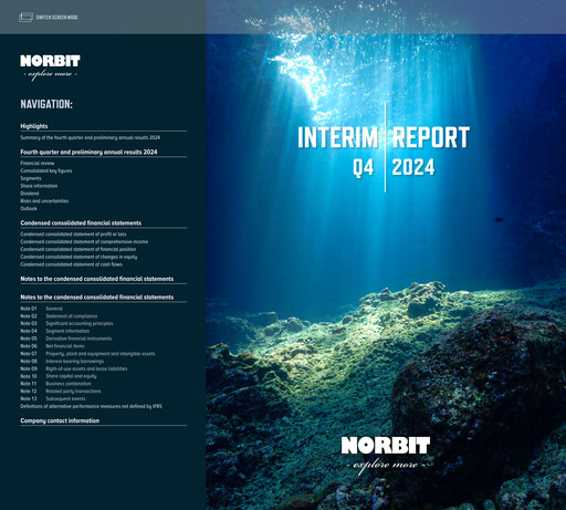 Thumbnail Norbit ASA Quarterly Report 2024-q4